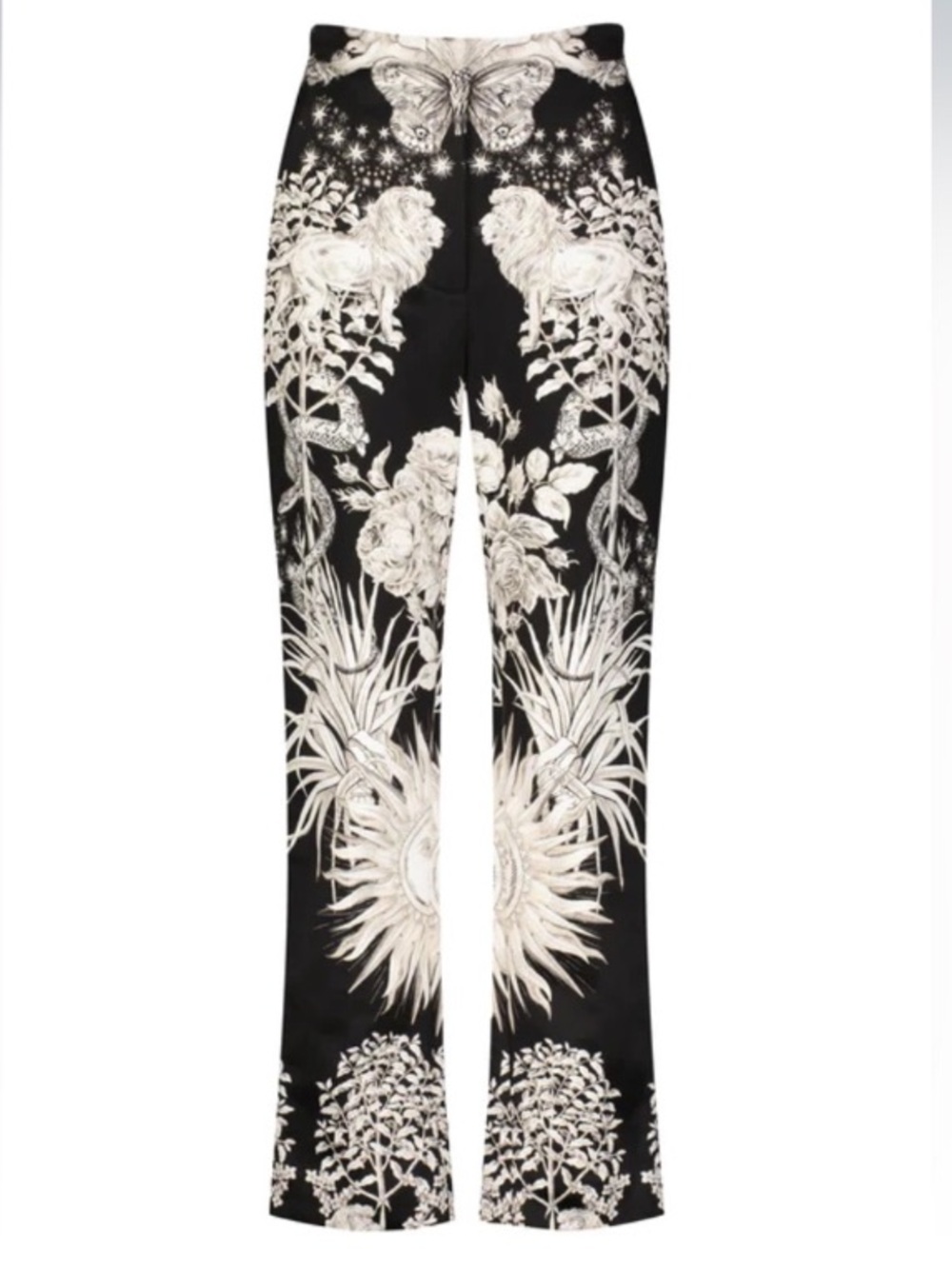 LELA ROSE Enchanted Grace Animal Celestial Print Pants